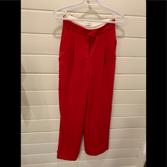 Babaton Red Sadiki Pants - Size 2 - Picture 2 of 4